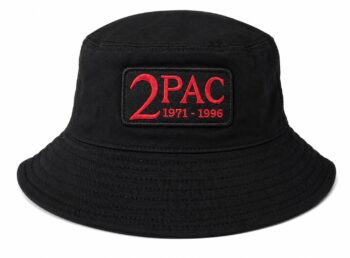 Tupac 2pac Bucket Hat with Embroidered Logo