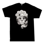 Candy Skull Girl Shirt - Dia De Los Muertos
