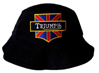 Triumph Bucket Hat with Embroidered Union Jack Logo