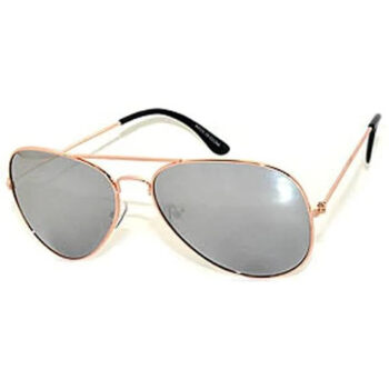 Aviator Sunglasses - Mirror Lens, Gold Frames
