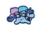 My Melody / Hello Kitty Embroidered Patch-1